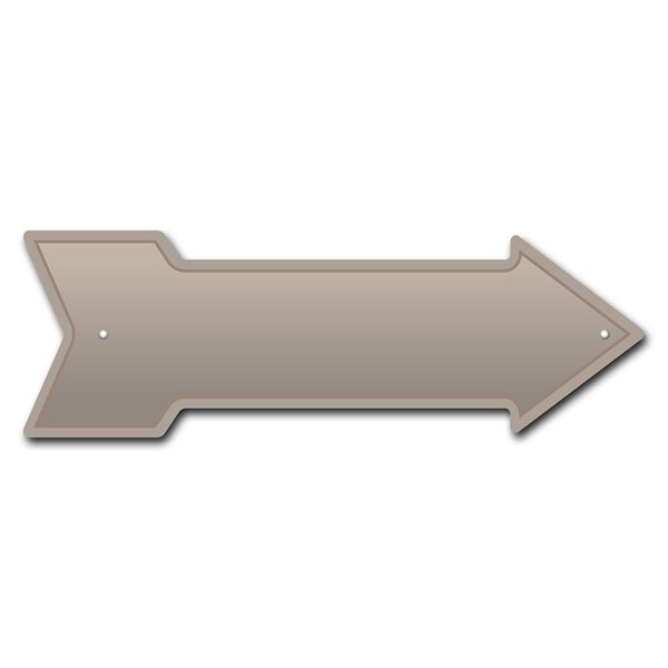 Tan Arrow Sign Funny Home Decor 30in Wide